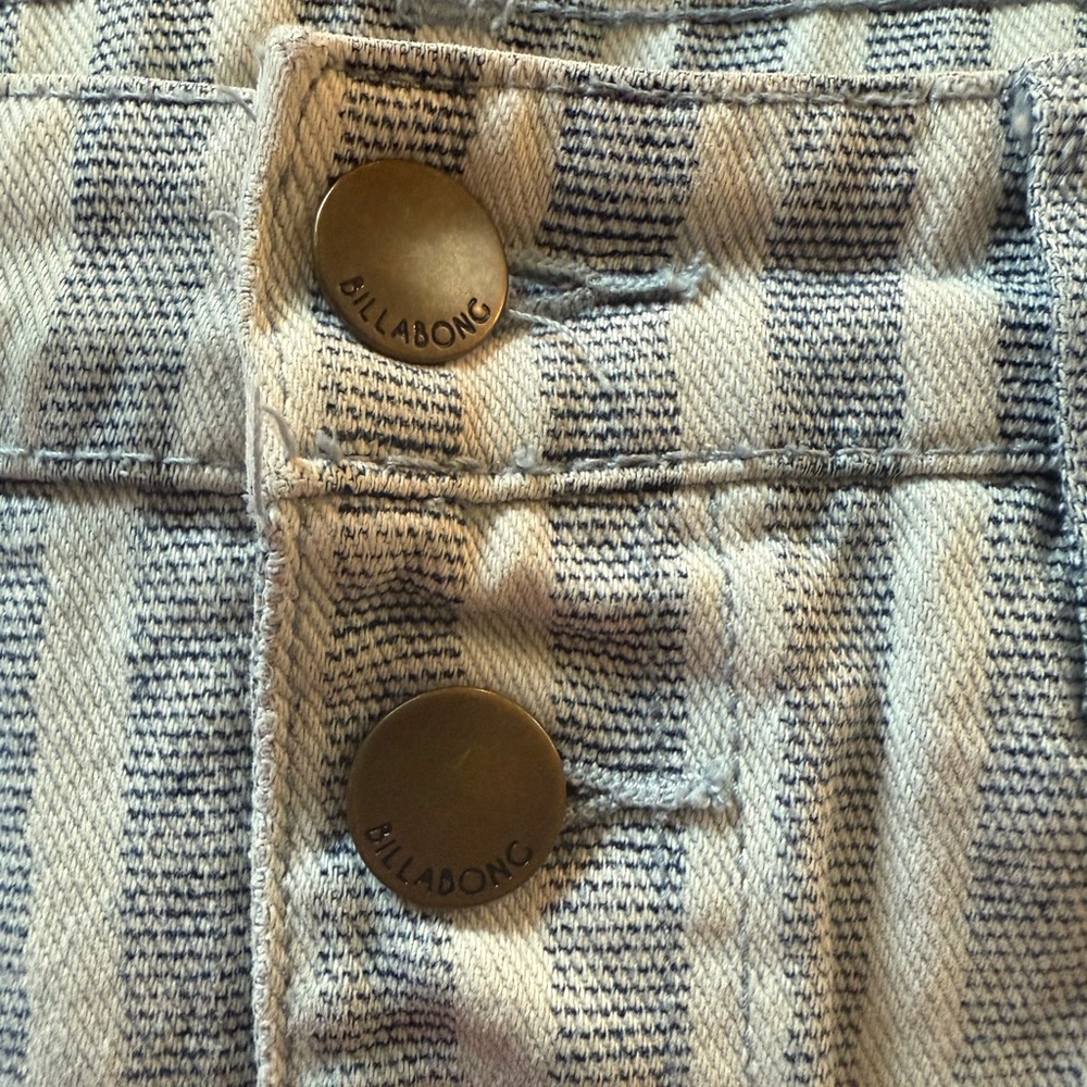 NWOT Billabong Blue and White Striped Mini Skirt - Picture 4 of 5